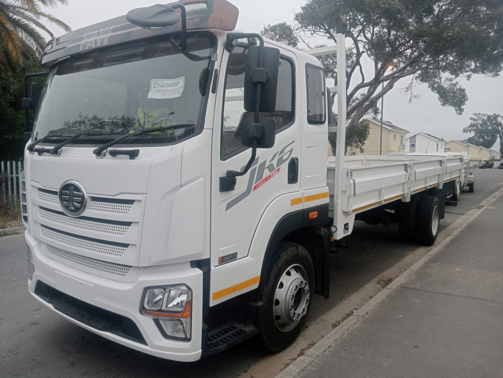 Open truck ready for transport